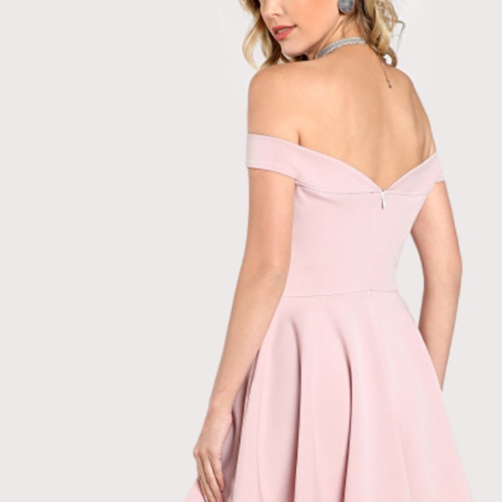 Fitted and flared Bardot dress - Picture 2 of 2